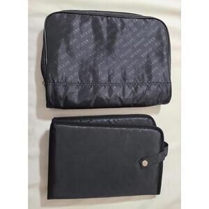 Guess Diaper Changing Pad & Storage Pouch 22.5" x 15" Black Travel Portable Baby
